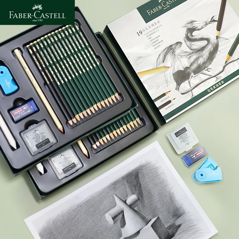 1 Комплект Германия FABER－CASTELL Shanhaijing Series 9000 Набор карандашных эскизов, Инструменты для рисования, набор карандашей, принадлежности для студентов