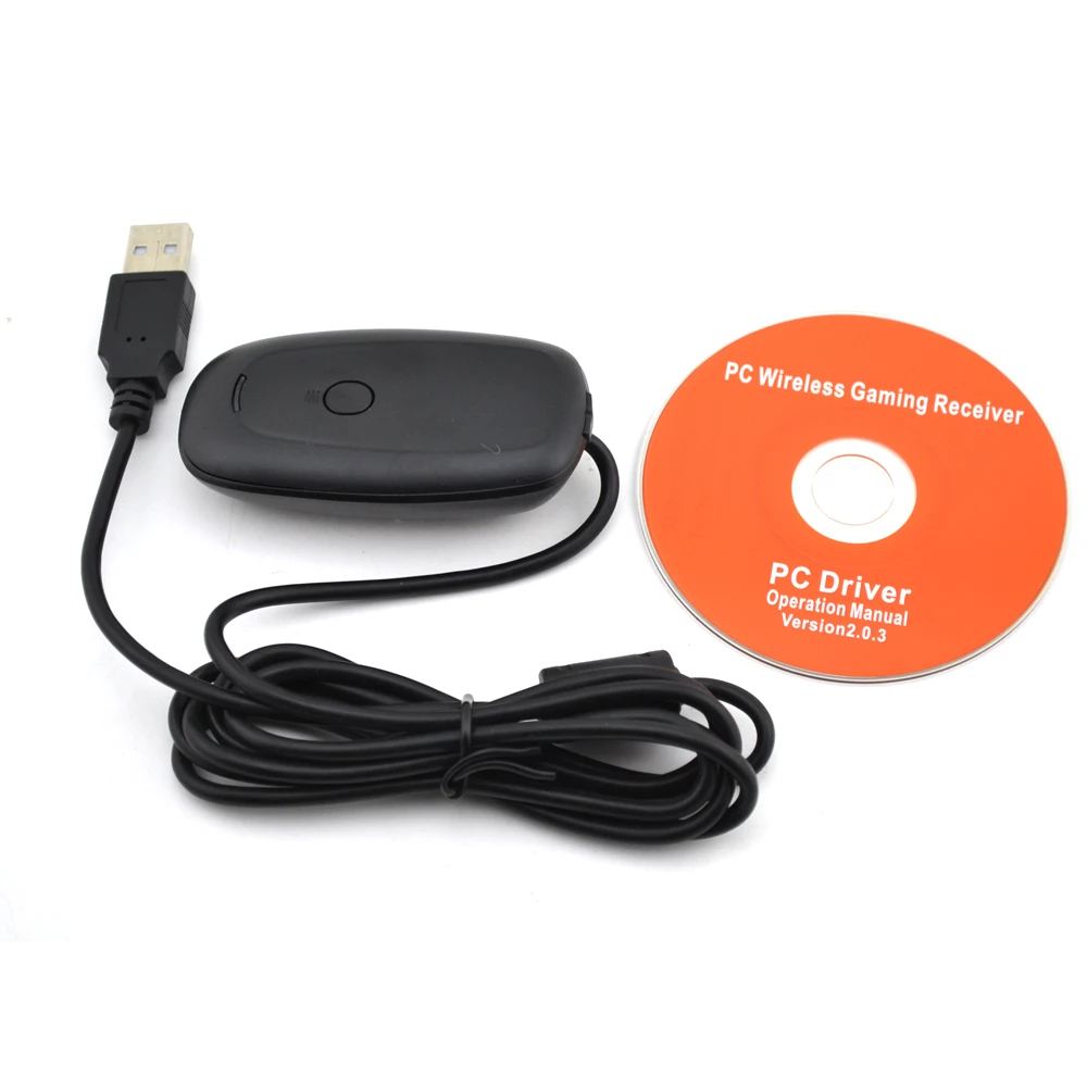 10 шт. для xbox 360 Новый Черный USB-игровой приемник для ПК для беспроводного контроллера X-box-360