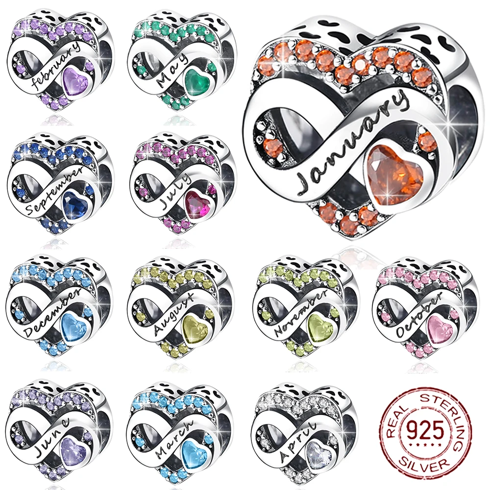 100% Стерлингового Серебра 925 Пробы, камень-сердце, Новый дизайн, бусина, оригинальный браслет Pandora, женские ювелирные изделия, подарочные браслеты 