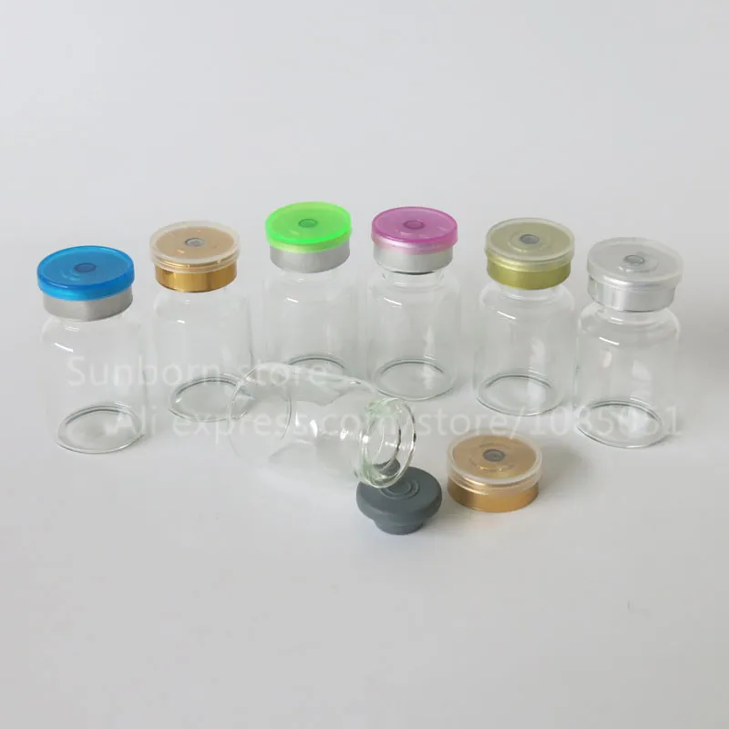 1000 шт./лот, 10 мл, пустой фармацевтический стеклянный флакон с откидной крышкой, высококачественный прозрачный стеклянный флакон для лекарств, бутылка