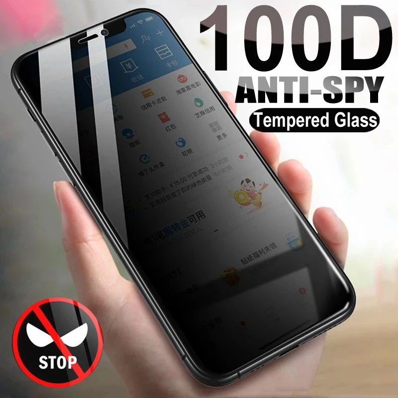 100D Антишпионская защитная пленка для Xiaomi MI 10T 10 11T 11I 11 LITE PRO с полным покрытием из закаленного стекла, Взрывозащищенная