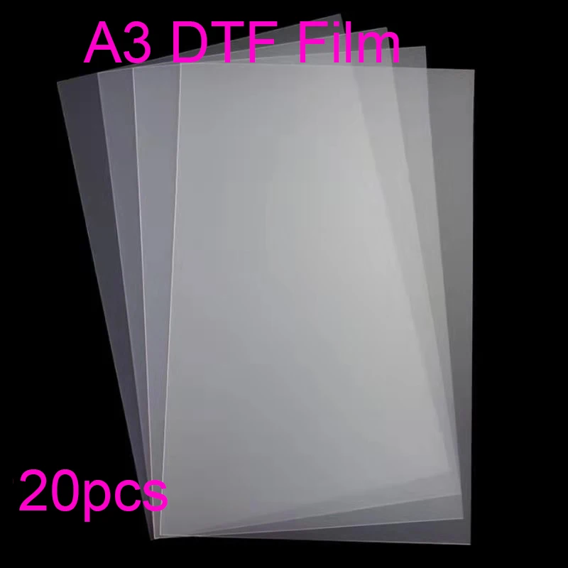 20 штук ПЭТ-пленки A3 DTF для всех принтеров DTF для принтера Epson L1800 DTF Пленка DTF для принтера DTF