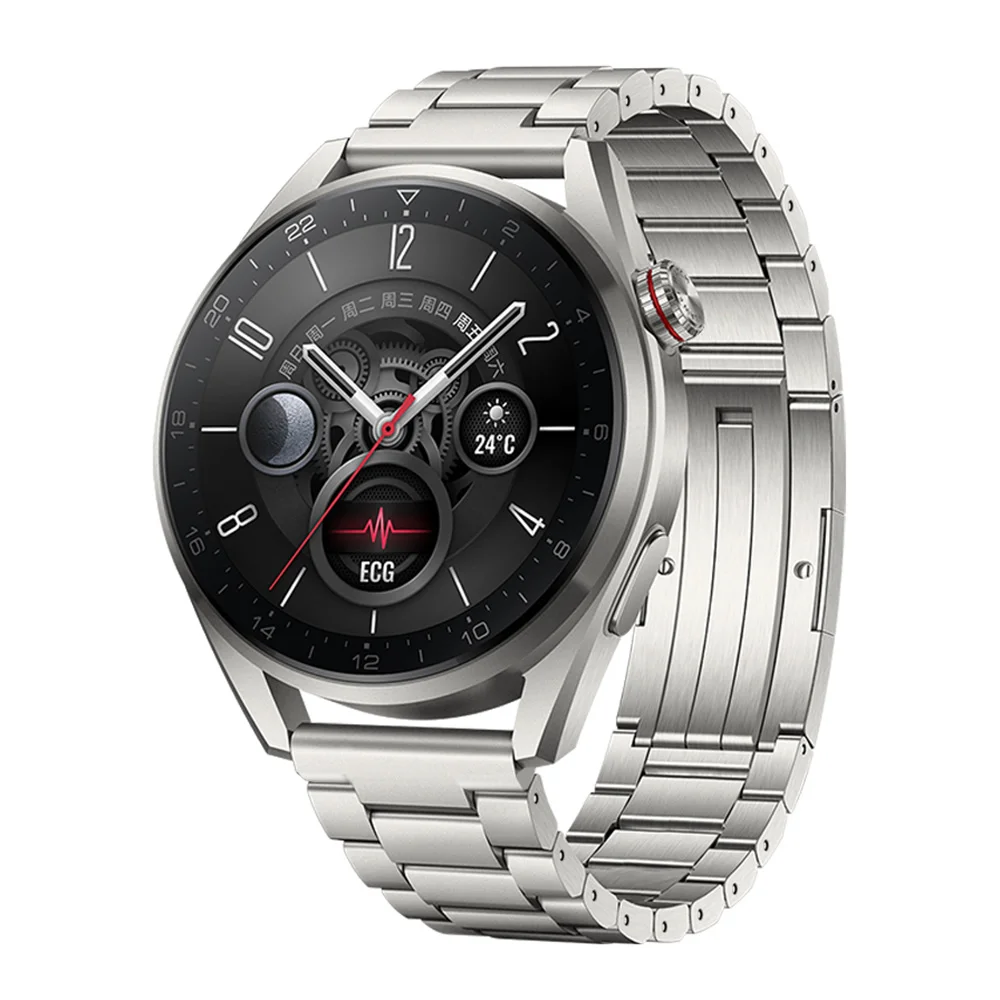 22 мм Ремешок Для Huawei Watch3 46 мм Ремешок Для HUAWEI GT3 GT2 46 мм/GT 2e/GT2 Pro Watch3 Pro Браслет Титановый Металлический Ремешок Для Часов