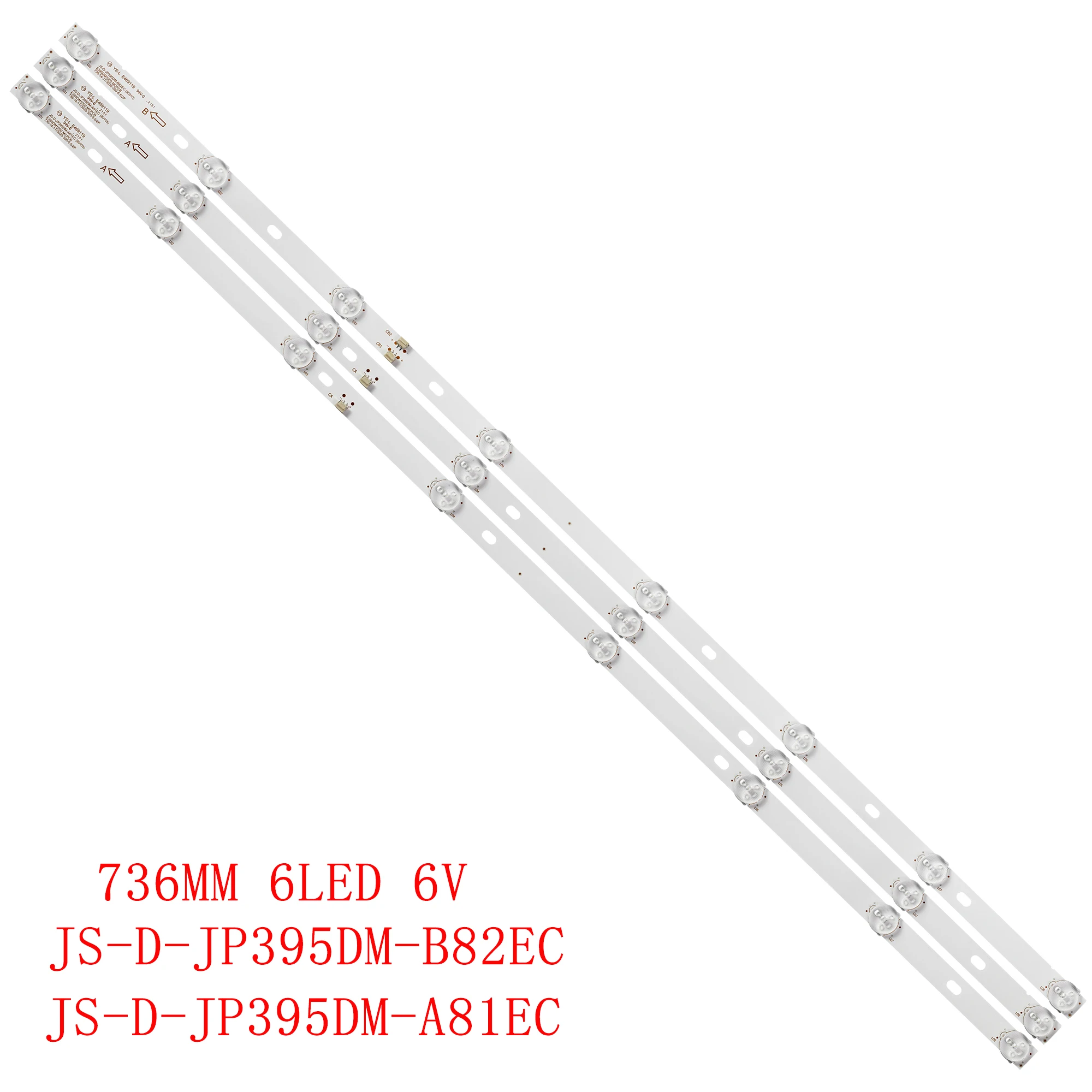 30 шт. светодиодная лента подсветки 8 ламп для D40-M30 40BF400 JS-D-JP395DM-A81EC JS-D-JP395DM-B82EC (80105) E395DM1000 MCPCB ND40N2100 JLX