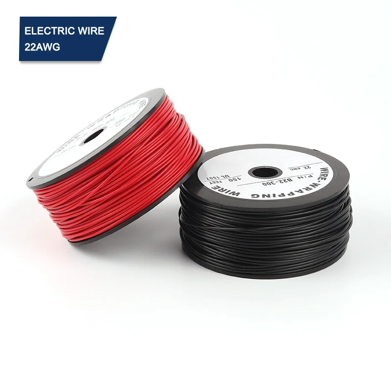 50M 22AWG Высокотемпературный Провод Красный Черный Луженый Медный OK wire Оберточная Проволока Для Электронного оборудования DIY