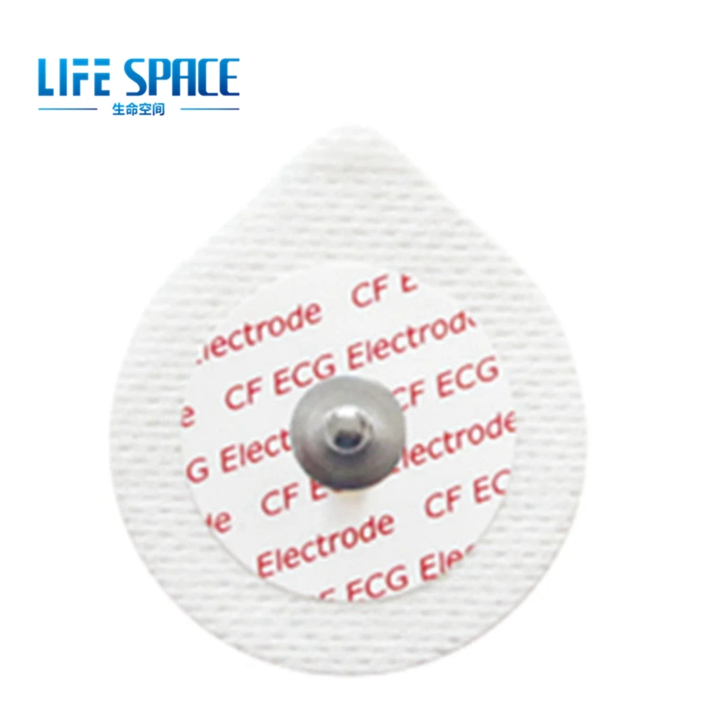 50шт Оптом электрокардиограмма Одноразовая elctrode базовая кнопочная накладка детский размер 43* 49 мм нетканый материал с проводящим гелем для кабеля ЭКГ