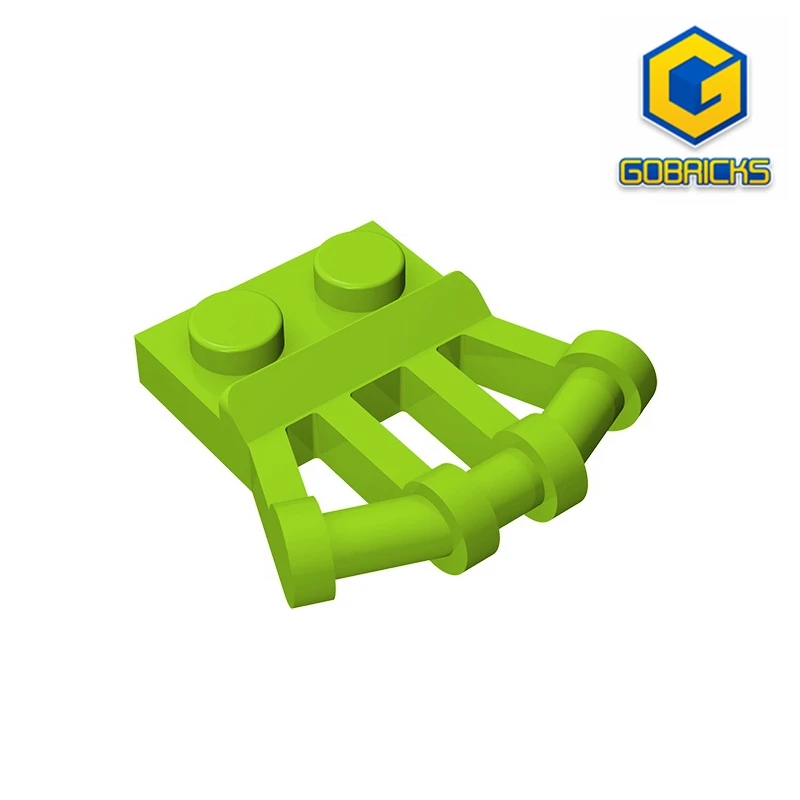 Gobricks GDS-771 пластина 1X2 Вт. 3,2 Вал 22,5 Д. совместим с lego 92692 детские развивающие строительные блоки 