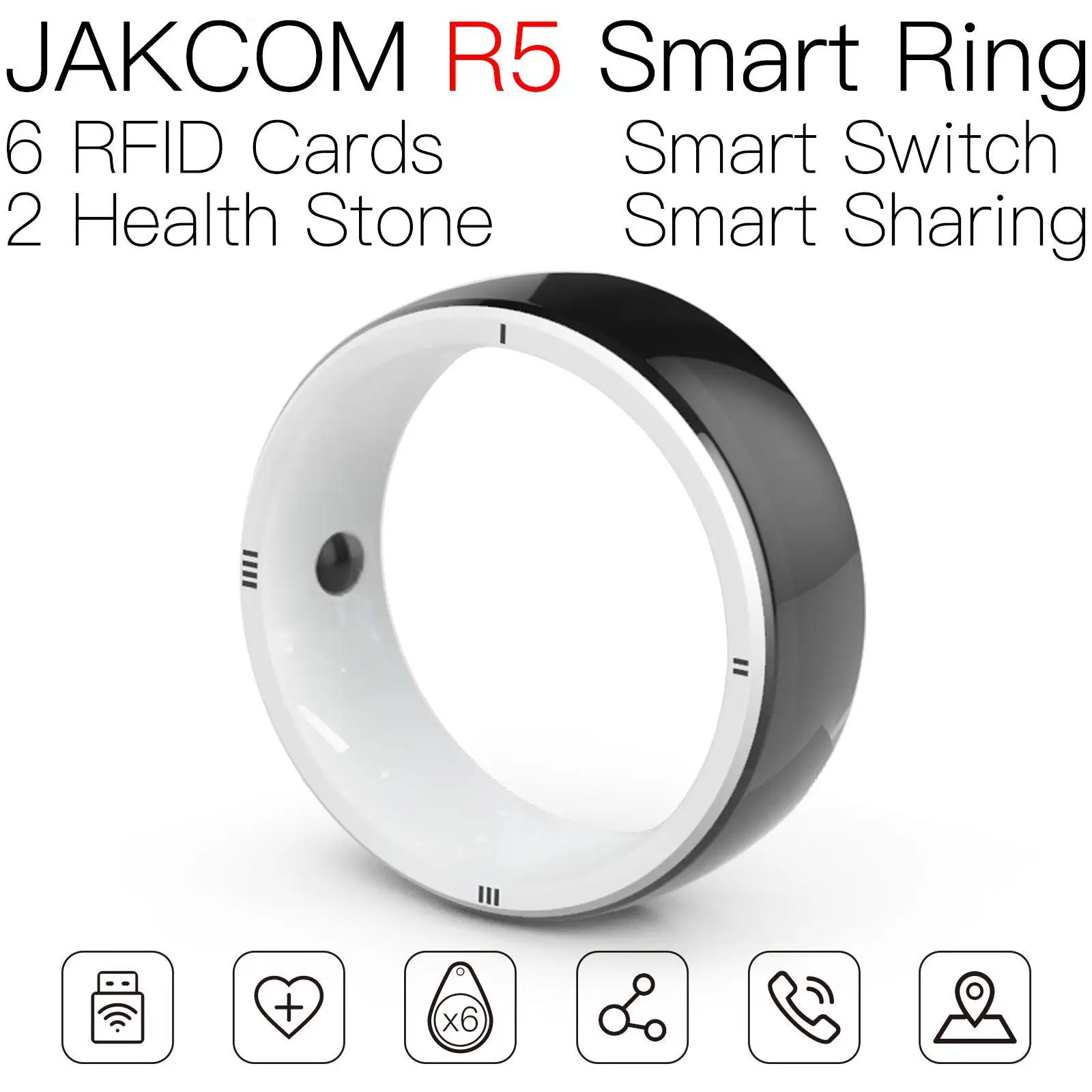 JAKCOM R5 Smart Ring соответствует tag9123 nfc215 rf id uhf считыватель wiegand ПВХ карта EMV чип rfid 125 программный плеер nfc автомобильный штендер