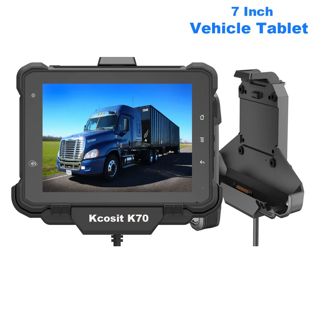 Kcosit K70 Прочный Планшетный ПК на базе Android, устанавливаемый на автомобиль, Промышленный IP67 Водонепроницаемый 7 