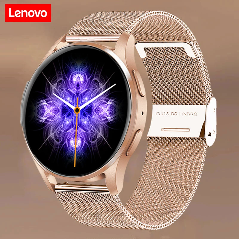 Lenovo Новые женские смарт-часы Мужские Bluetooth Call Full Touch для отслеживания артериального давления SmartWatch IP67 Водонепроницаемые часы + коробка