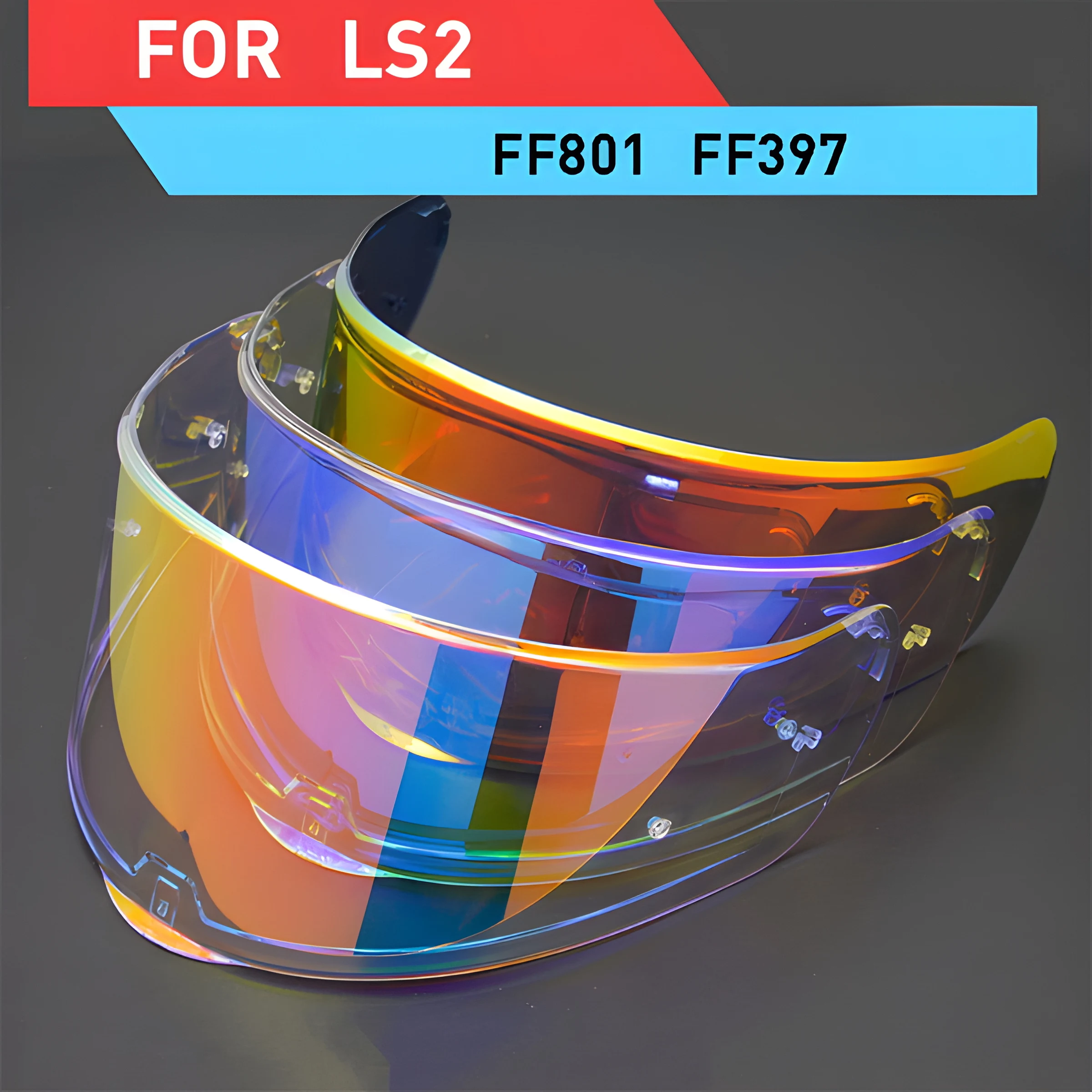 LS2 FF397 FF801 козырек мотоциклетного шлема прозрачный темный дымчатый многоцветный серебристый защитный козырек подходит для объектива векторных шлемов ls2