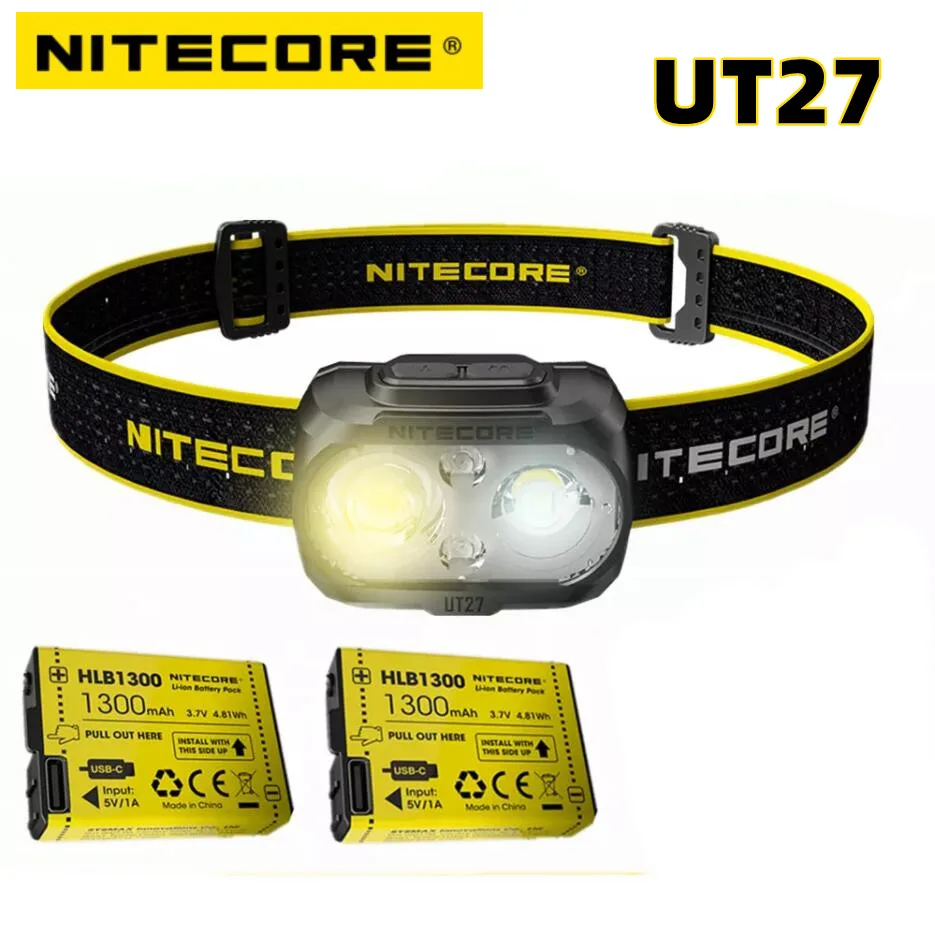 Nitecore UT27 Налобный фонарь Перезаряжаемый Двухлучевой Fusion Elite 520 Люмен Прожектор XP-G3 S3 Светодиодный Фонарь Для Бега
