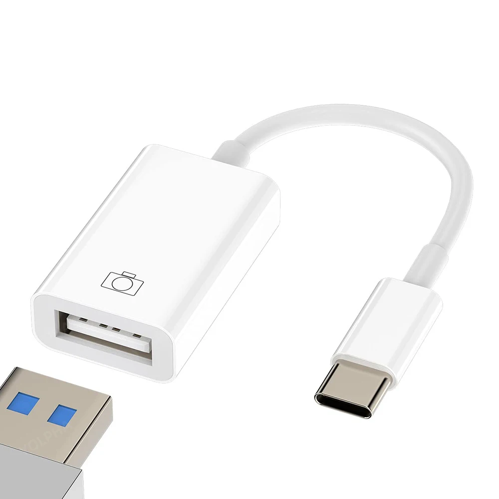 OTG Type C Кабель-адаптер USB-адаптер Type C для Xiaomi Samsung Huawei P50 OTG Кабель для передачи данных Конвертер для MacBook Pro
