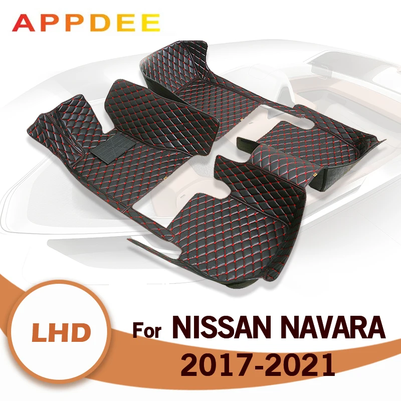 Автомобильные Коврики для Nissan Navara 2017 2018 2019 2020 2021, Изготовленные на заказ Автоматические накладки для ног, Автомобильные ковровые покрытия, Аксессуары для интерьера
