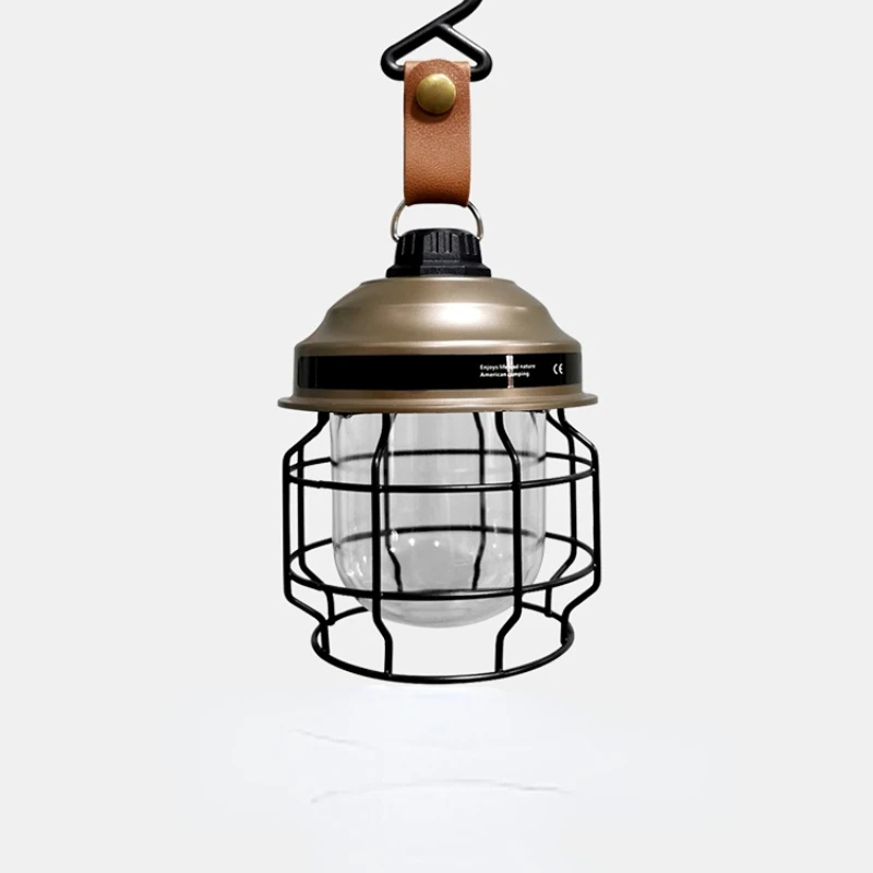 Американский ретро Зарядный фонарь для кемпинга Теплый Свет Уличная лампа для кемпинга Подвесная лампа для кемпинга