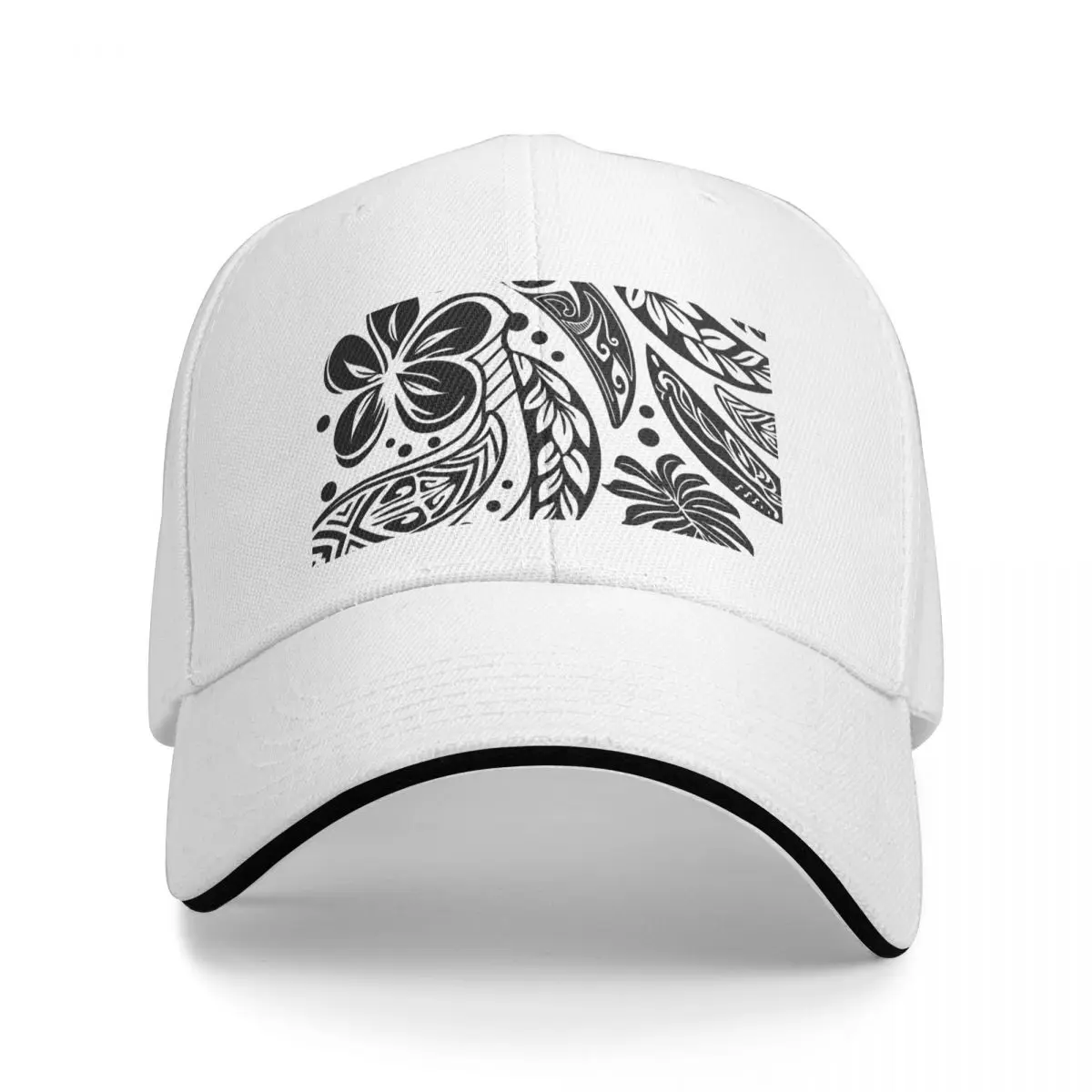 Бейсбольная кепка с ремешком для инструментов для мужчин и женщин, черно-белый значок с капюшоном в полинезийском племени, альпинистская кепка для гольфа, мужская кепка