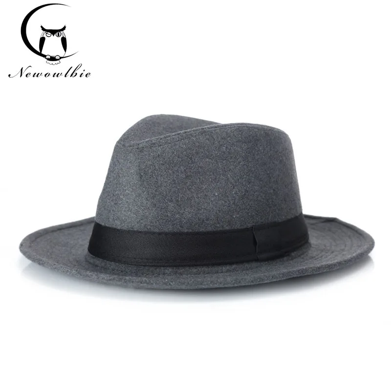 Весенне-осенняя мужская новая шерстяная шляпа, шляпа джентльмена, мужская классическая шляпа, повседневная спортивная кепка на открытом воздухе
