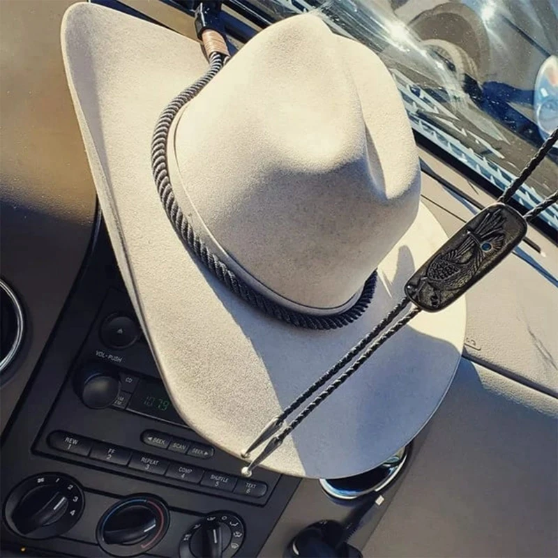 Держатель для хранения ковбойских шляп в автомобиле Креативные крепления для шляп Со стеклянной силиконовой присоской Универсальная вешалка для шляп Автомобильные Аксессуары