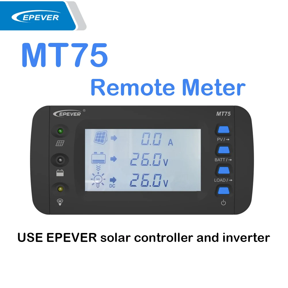 Дистанционный измеритель EPEVER MT75 Может Одновременно контролировать Солнечный контроллер EPEVER и инвертор на одном экране Для XTRA Tracer-Новый
