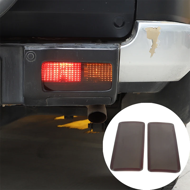 Для 2007-2021 Toyota FJ Cruiser ABS, черная наклейка на крышку заднего противотуманного фонаря, Аксессуары для внешней защиты автомобиля, 2 шт.