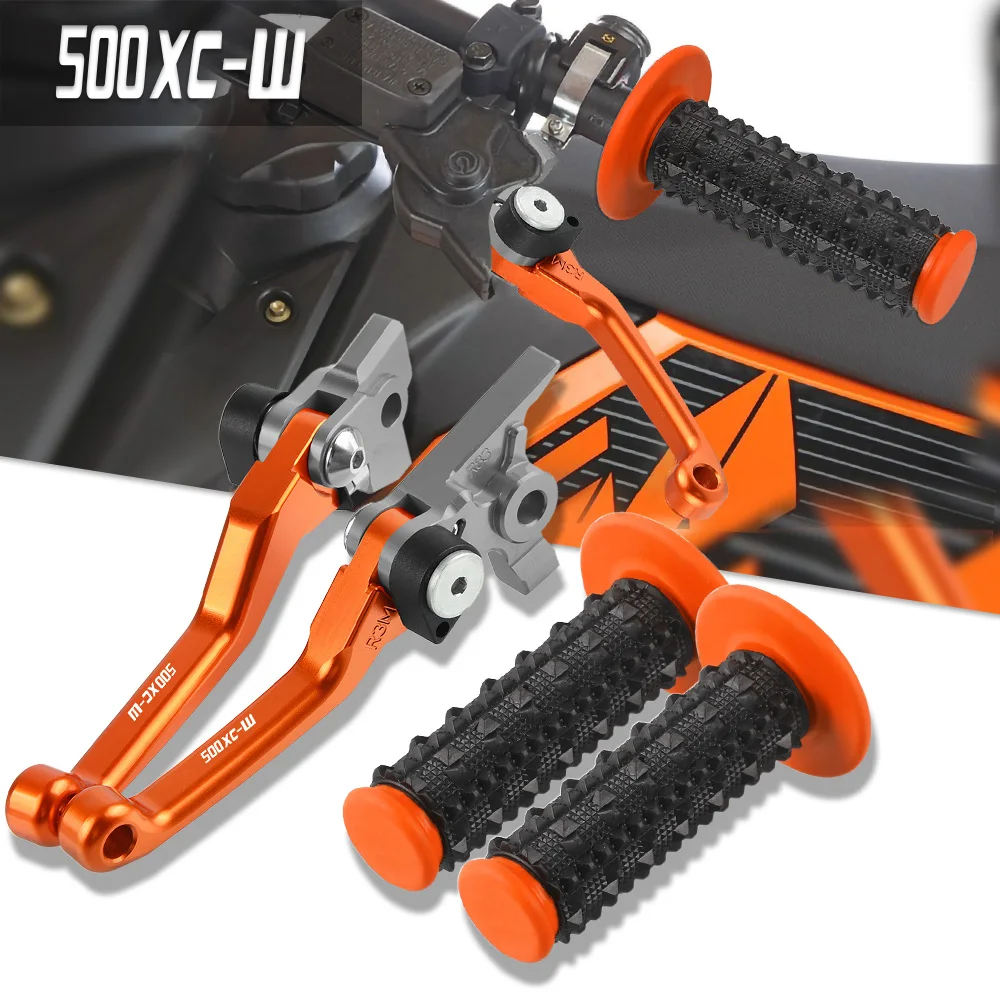 Для 500XCW 500XC-W 500 XC-W 2014 2015 2016 500XC-W Нескользящие Рукоятки для мотокросса, руль и рычаги тормозной системы сцепления для байка