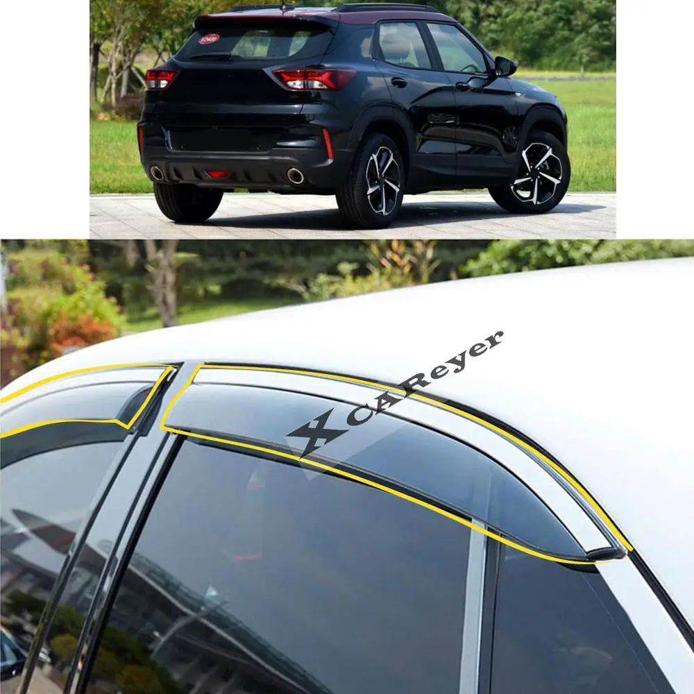 Для CHEVROLET Trailblazer 2019 2020 2021 2022 Наклейка для укладки кузова Автомобиля Пластиковое Оконное Стекло Ветровой Козырек Защита От дождя/Солнца Вентиляционное отверстие