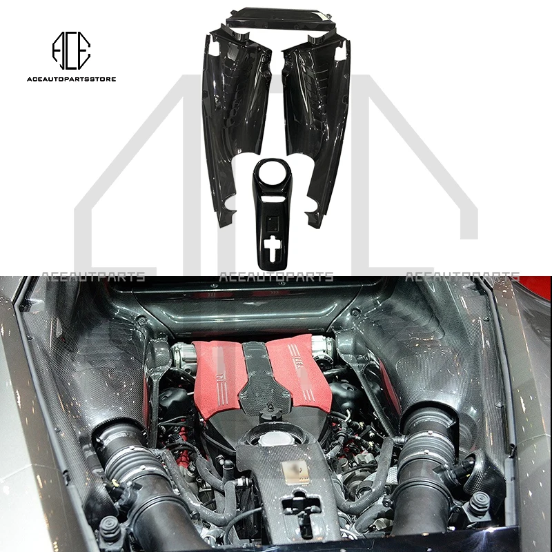 Для Ferrari 488 GTB Spider обновляет OEM оригинальные воздухозаборники из сухого углеродного волокна