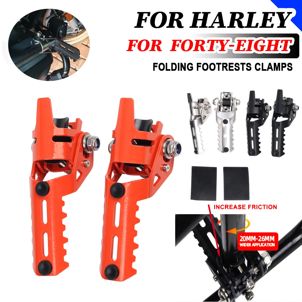 Для Harley Forty-Eight всесезонные аксессуары для мотоциклов Передние Подножки, Подставки для ног, Зажимы для подножек, Накладка для ног