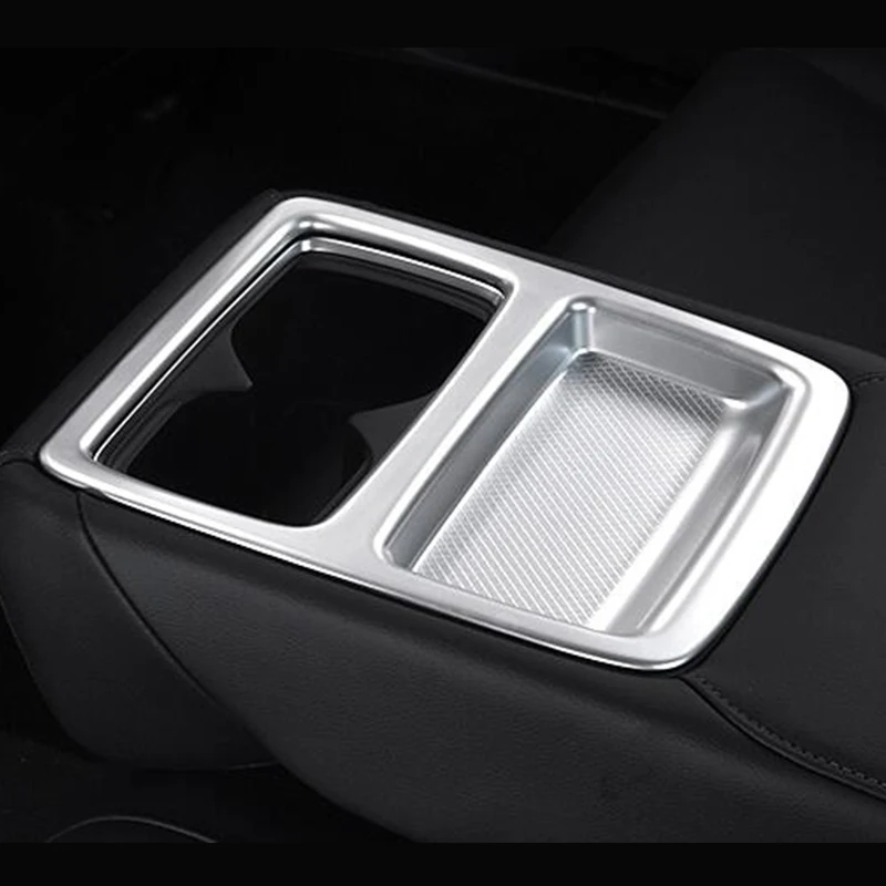 Для Honda Accord 10th 2018 2019 Аксессуары ABS Хромированная автомобильная задняя рамка для стакана воды, накладка, наклейка для укладки автомобиля