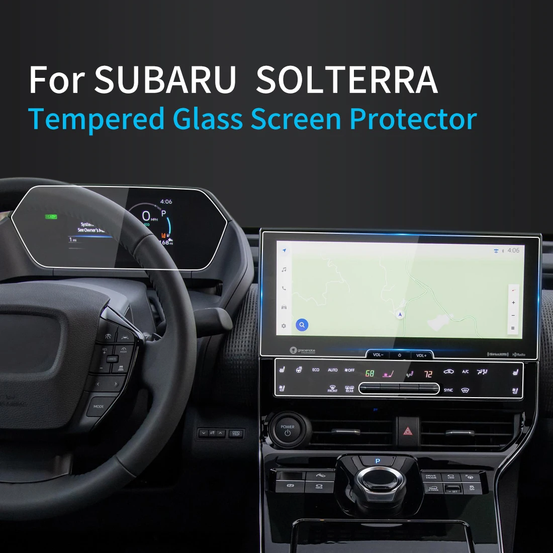 Для Subaru Solterra 2023 Защитная пленка из закаленного стекла, Защита навигатора, Наклейки для Авто, Автомобильные аксессуары
