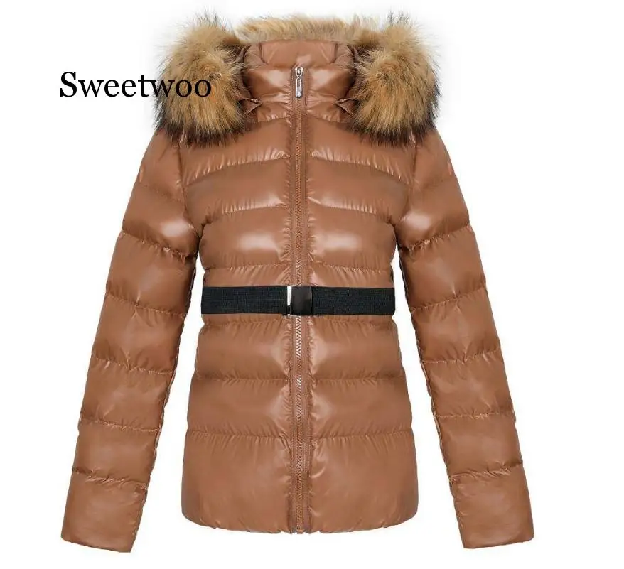 Женская верхняя одежда с капюшоном, куртка, зимние теплые пальто, воротник из искусственного меха, куртка с капюшоном, топы, однотонная куртка