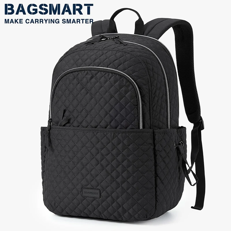 Женский рюкзак BAGSMART Большой емкости, легкий для ноутбука с диагональю 15,6 дюйма, школьные сумки для девочек, детский школьный рюкзак
