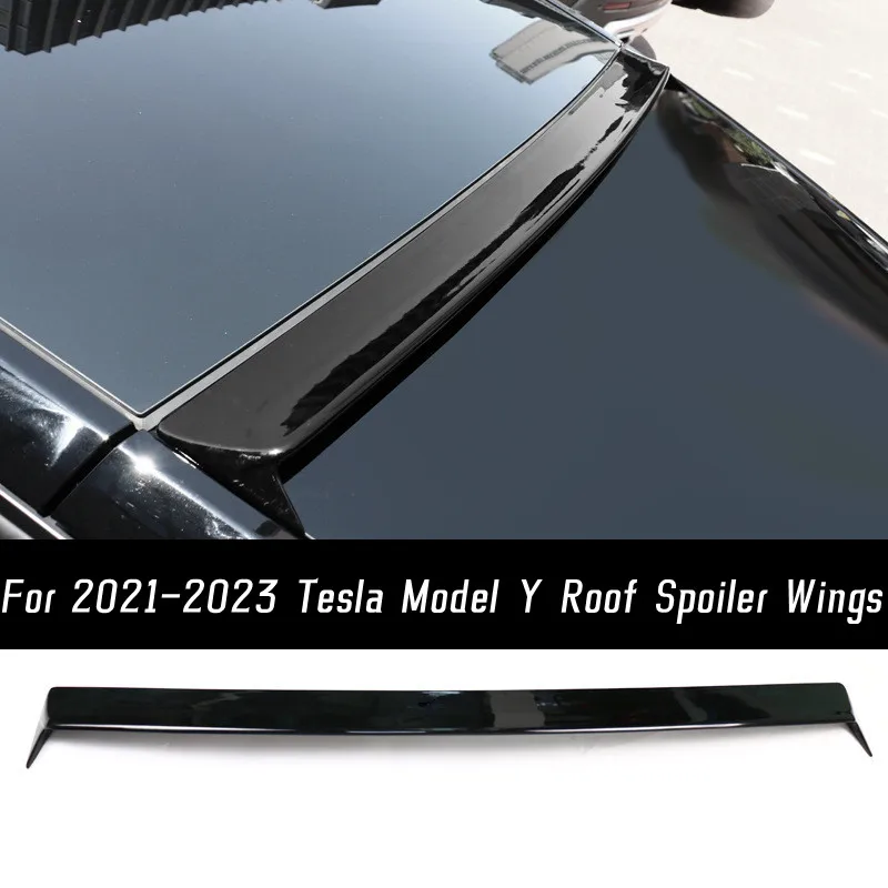 Заднее стекло на крыше, Крышка Багажника, Спортивный Спойлер, Крылья для автомобиля 2021 2022 2023 Tesla Model Y, Тюнинг внешних аксессуаров из черного карбона