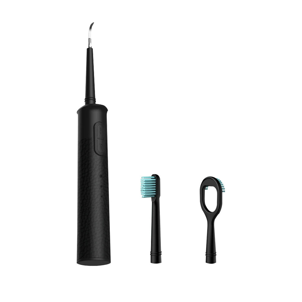 Зубочистка для воды, электрический ирригатор для полости рта, водонепроницаемая Регулируемая водяная нить со светодиодной подсветкой, черный