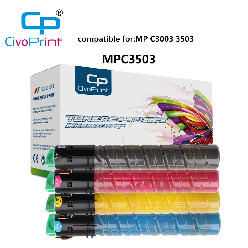 Картридж с тонером для копировального аппарата civoprint Совместимый MP C3503 mpc3503 для принтера Ricoh MP C3003 3503