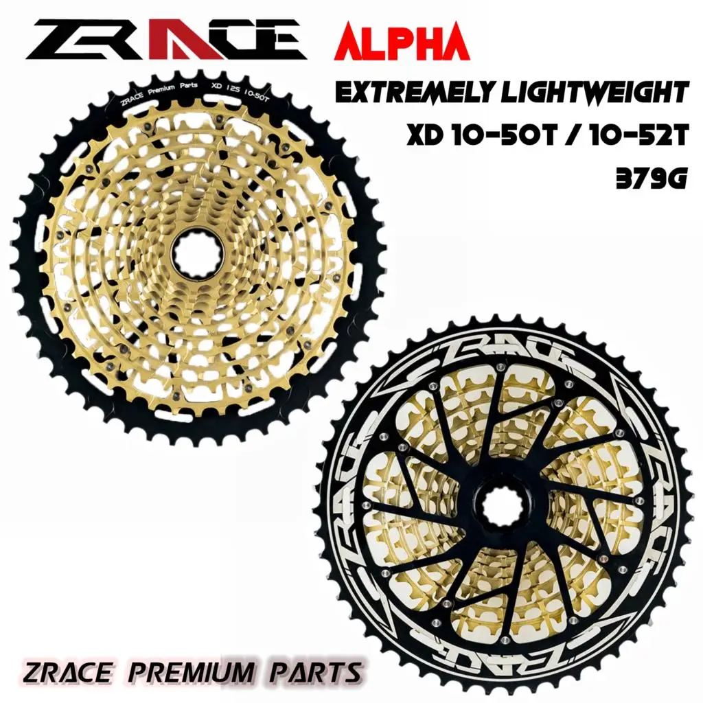 Кассета ZRACE ALPHA EX 12s XD с 12 скоростями свободного хода для горного велосипеда 10-50 T 10-52 T - Золотая, совместимая с XD freehub, XX1 X01 GX NX Eagle