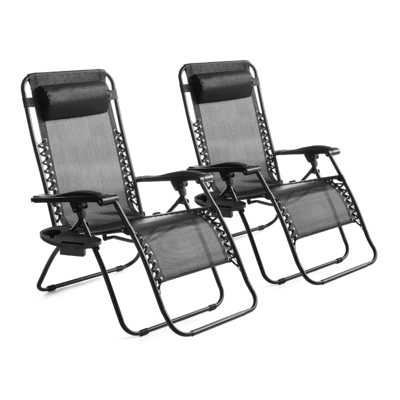 Кресло-лежак с нулевой гравитацией, 2 комплекта уличной мебели для стульев с нулевой гравитацией (черный/темно-синий/ красный/коричневый) опционально