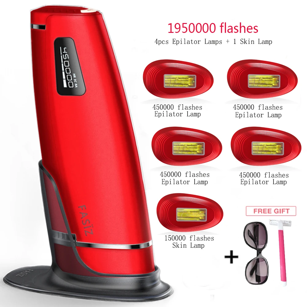 Машина для лазерной эпиляции Fasiz Эпилятор для домашнего использования IPL Для удаления волос Интимный лазер для волос Машина со вспышкой Безболезненный эпилятор