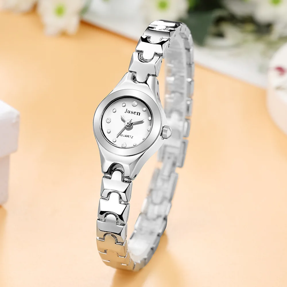 Модные Женские часы Из Розового золота, Роскошные качества Нержавеющей Стали, Маленькие Женские Наручные часы с бриллиантами, Женские часы-браслет, подарки