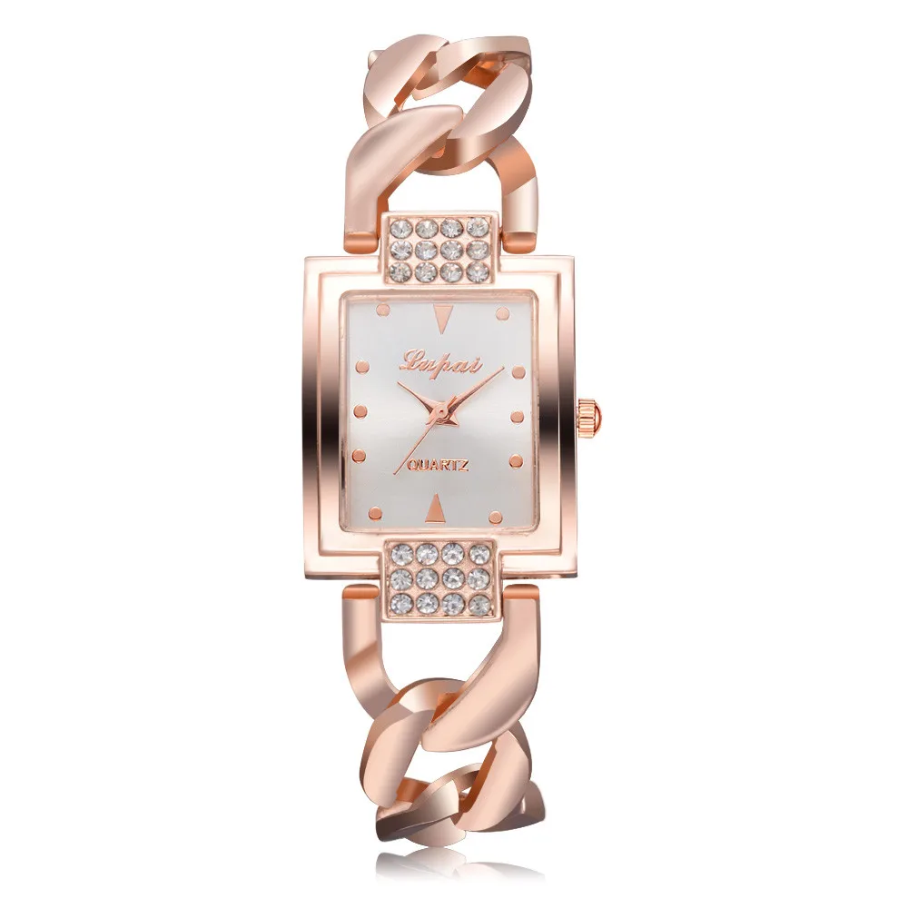 Модный браслет Женские часы Простой Дизайн Классические Аналоговые кварцевые наручные часы из нержавеющей Стали Роскошные женские часы Relogio