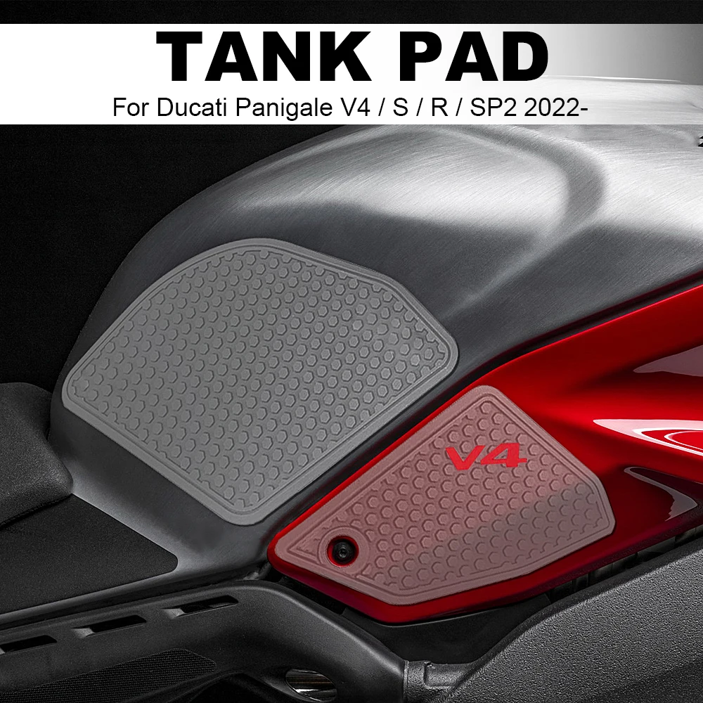 Мотоциклетные Противоскользящие накладки на бак, Защитные Наклейки, БОКОВЫЕ НАКЛАДКИ На БАК Для Ducati Panigale V4 V4S PANIGALE V4R V4SP2 2022 2023
