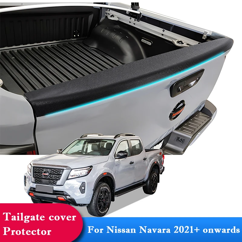 Накладка крышки багажника Задняя Защитная крышка Протектор для Nissan Navara NP300 2021-2023 Авто Аксессуары Матовый черный 1 шт./компл.