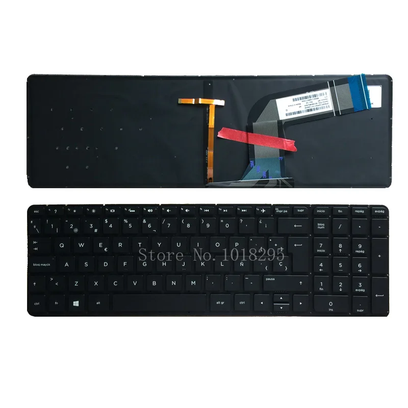 Новая испанская клавиатура для ноутбука HP Pavilion 17-f084ca 17-f113dx 17-f114dx 17-f115dx С подсветкой