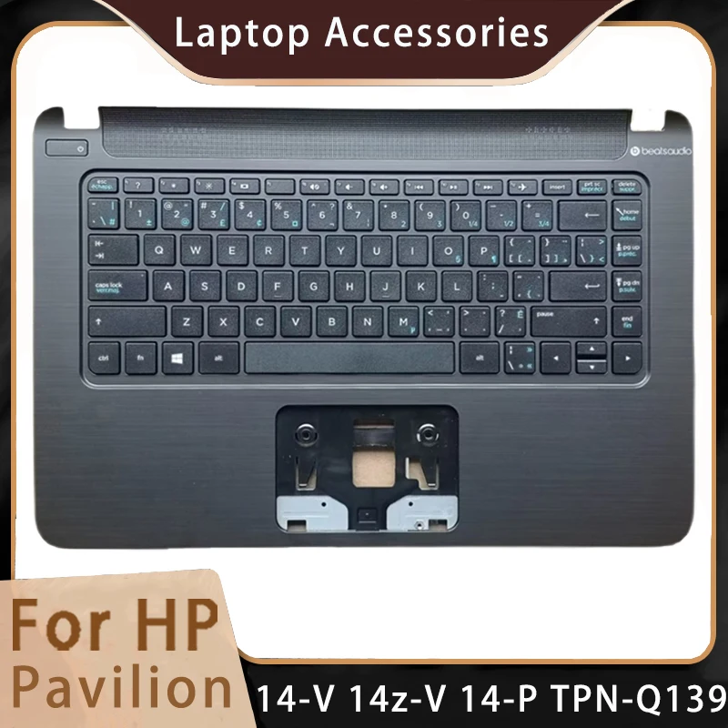 Новинка для HP Pavilion 14-V 14z-V 14-P TPN-Q139 Запасные аксессуары для ноутбуков Упор для рук/клавиатура Черный