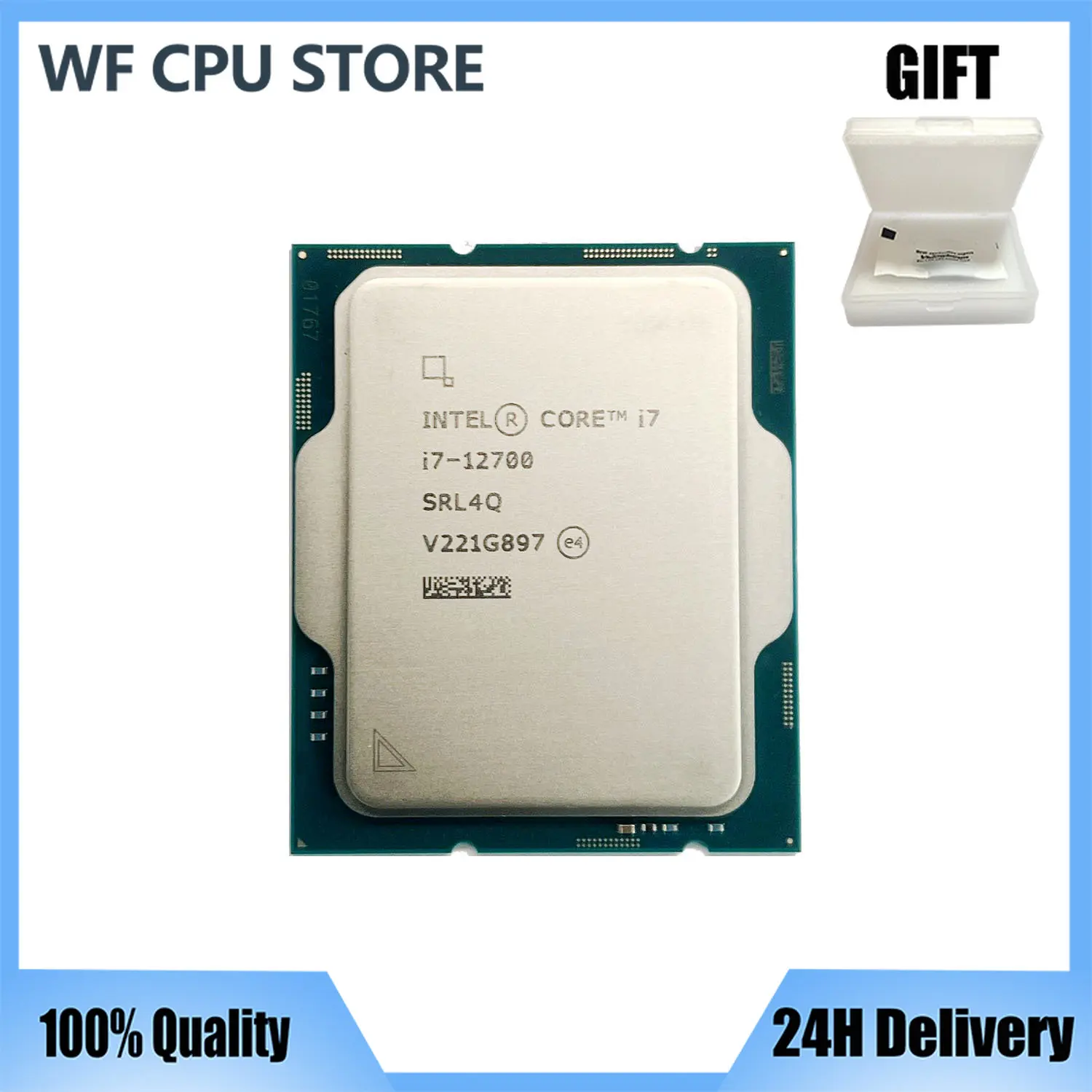 НОВЫЙ двенадцатиядерный двадцатипоточный процессор Intel Core i7 12700 2,1 ГГц L3 = 25M 66W LGA 1700 без вентилятора