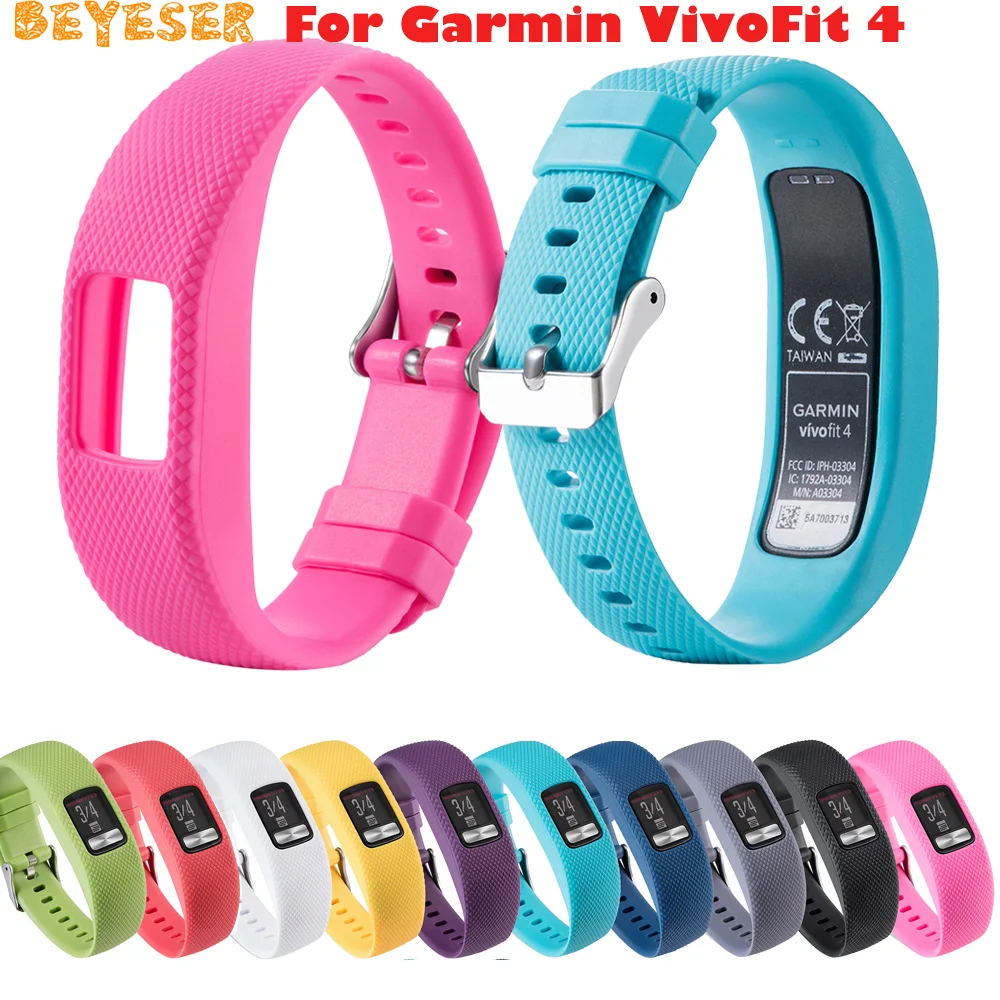 Новый модный мягкий силиконовый браслет для смарт-часов Garmin VivoFit 4, сменный ремешок для часов, Регулируемый ремешок, Аксессуары для браслета