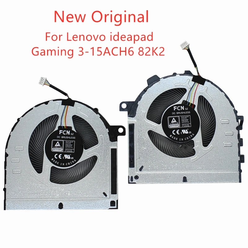 Новый оригинальный вентилятор охлаждения процессора GPU ноутбука для Lenovo ideapad Gaming 3-15ACH6 82K2 вентилятор