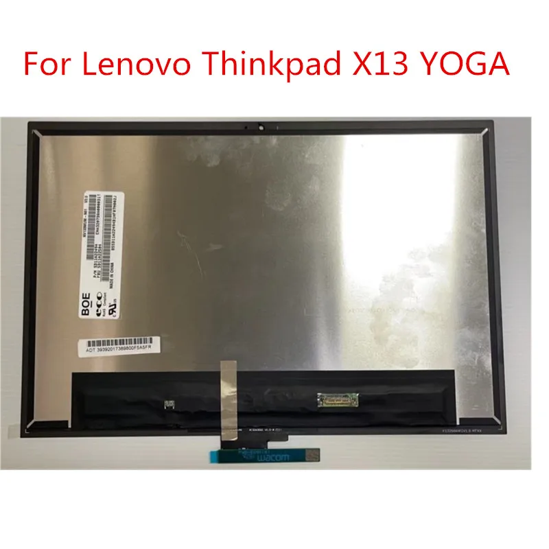 Оригинальный 13-дюймовый ЖК-экран для ноутбука Lenovo ThinkPad X13 Yoga Gen 2 (тип 20W8, 20W9) в сборе с сенсорным экраном 5M11C82039