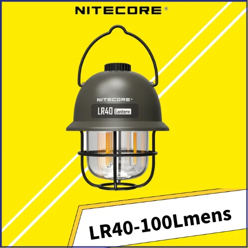 Перезаряжаемый Походный фонарь NITECORE LR40 USB-C 100 Люмен, время работы 65 часов, Аварийный источник питания