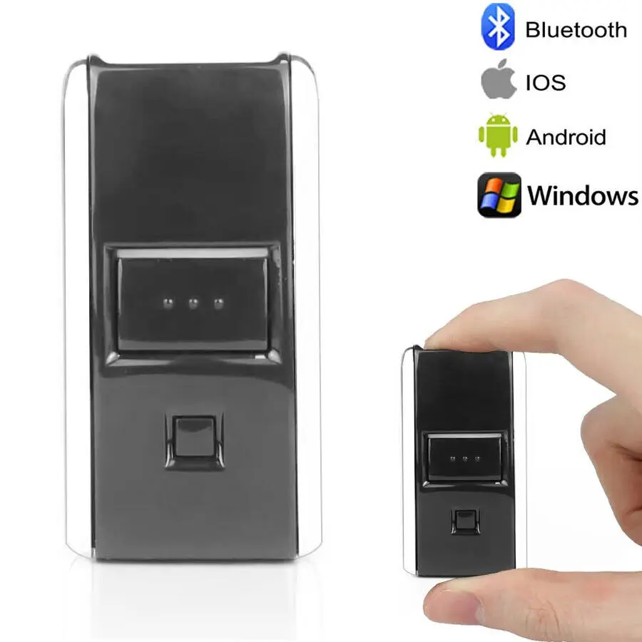 Портативный Сканер штрих-кодов ISENVO Mini Wireless USB Barcode Scanner Reader 1D Bluetooth и 2,4 ГГц